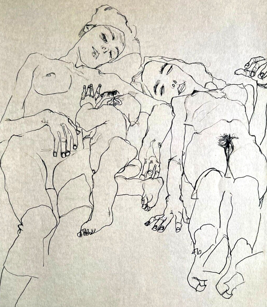 Egon Schiele Lithograph C