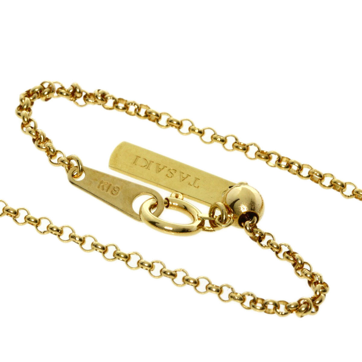 TASAKI Necklace Pearl Pearl Quartz K18 Yellow