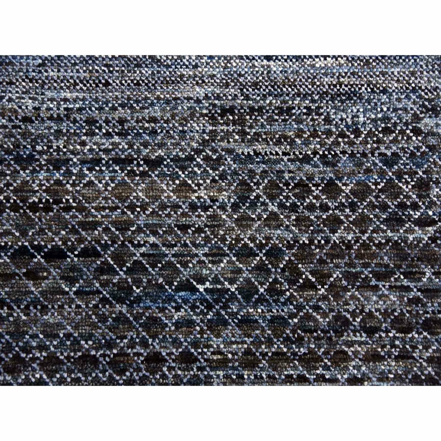 12'2"X18' Black Chiaroscuro Collection Hand Knotted Wool Oriental Rug