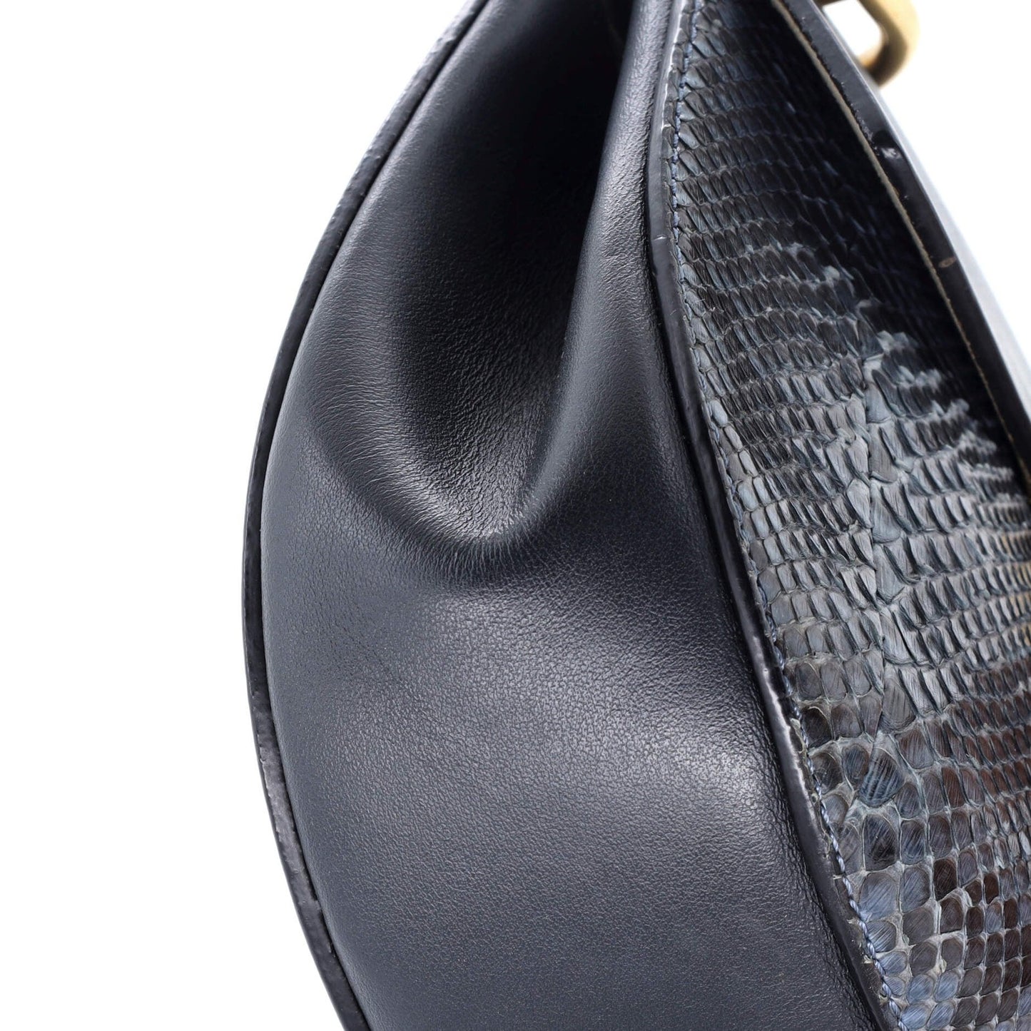 Chloe Drew Crossbody Bag Python And Leather Small