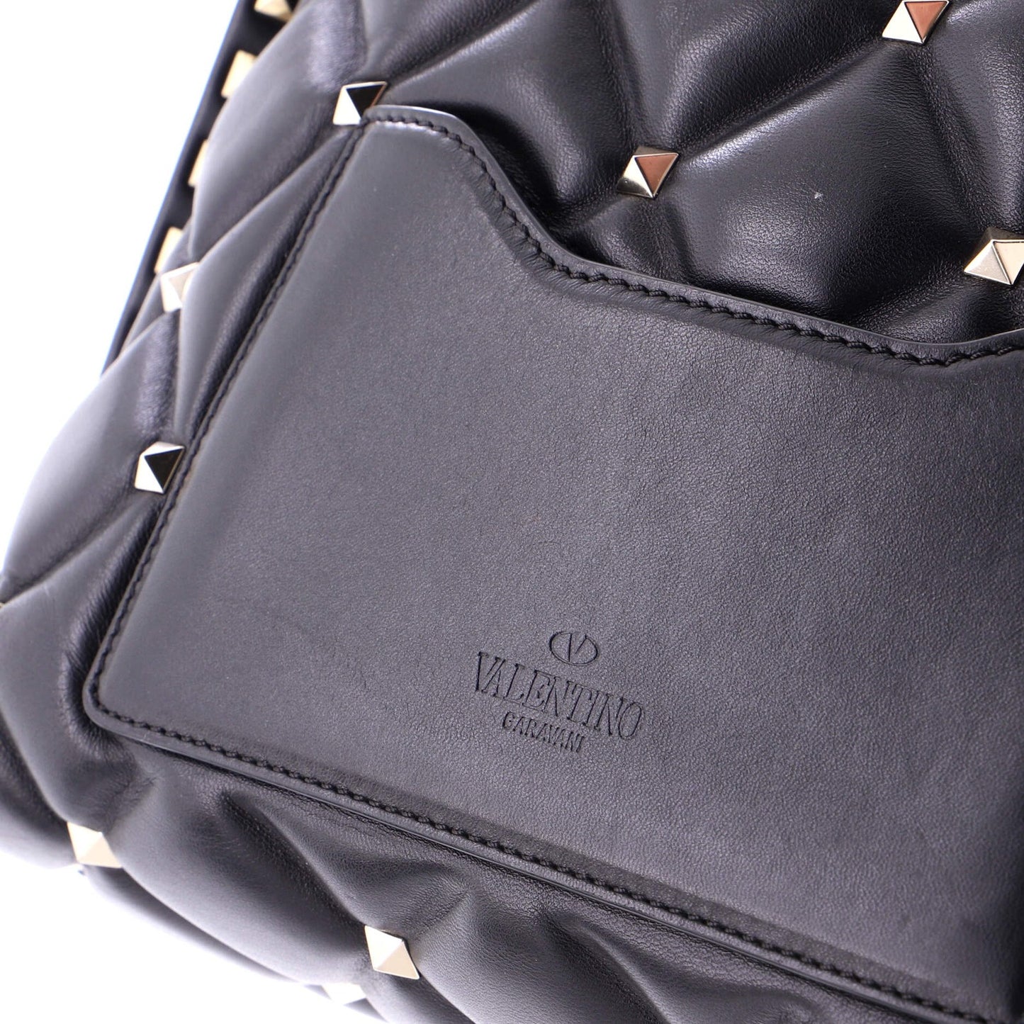 Valentino Garavani Candystud Messenger Bag Leather Large