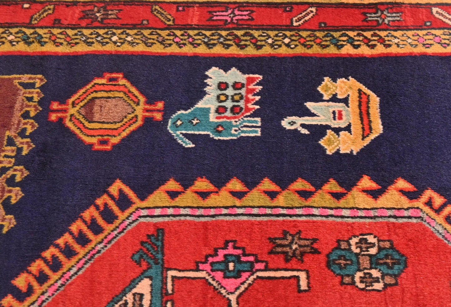 Handmade Tribal Pictorial Design Oriental Runner