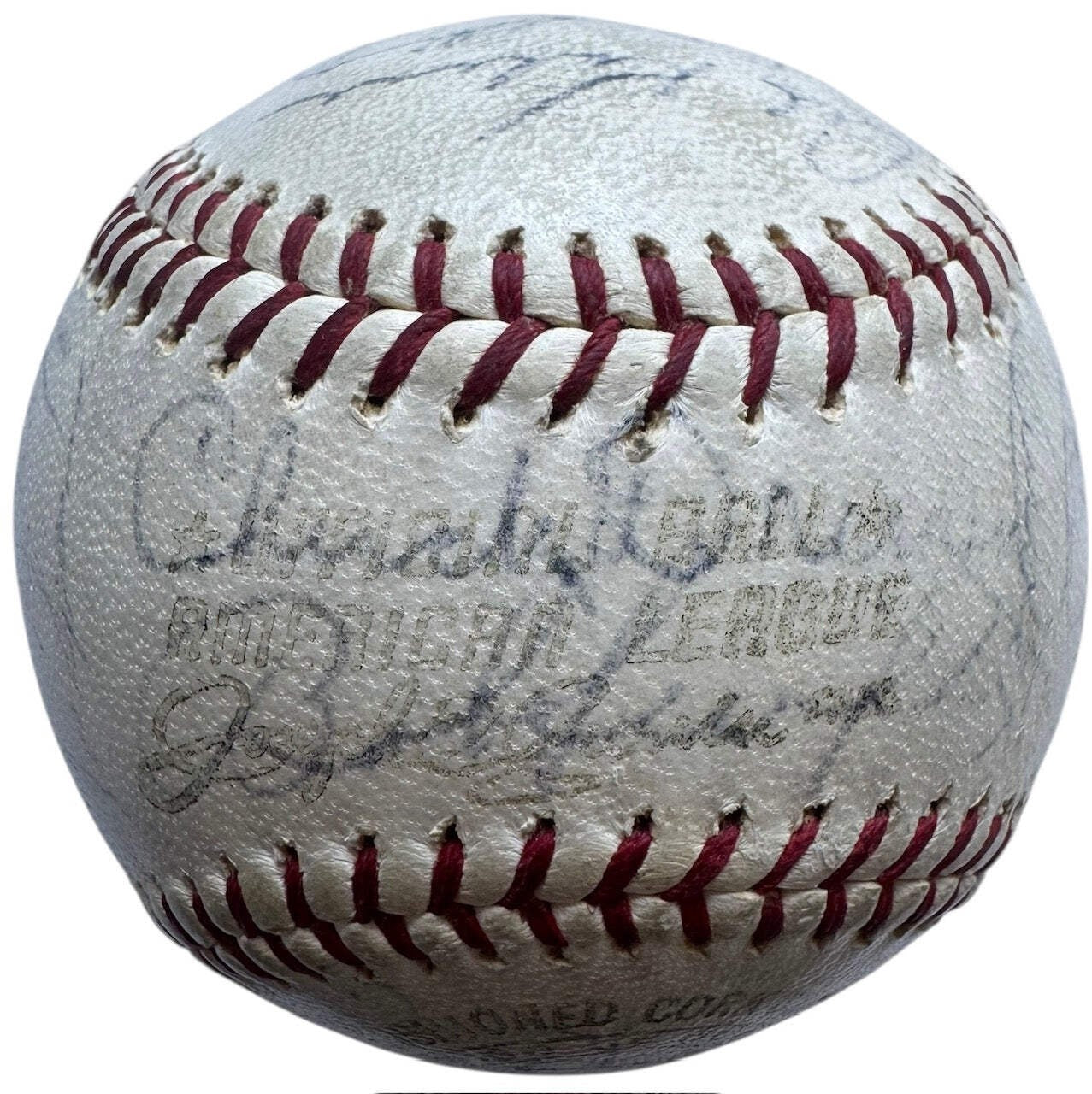 1966 Detroit Tigers Autographed Official American League Baseball (Jsa)