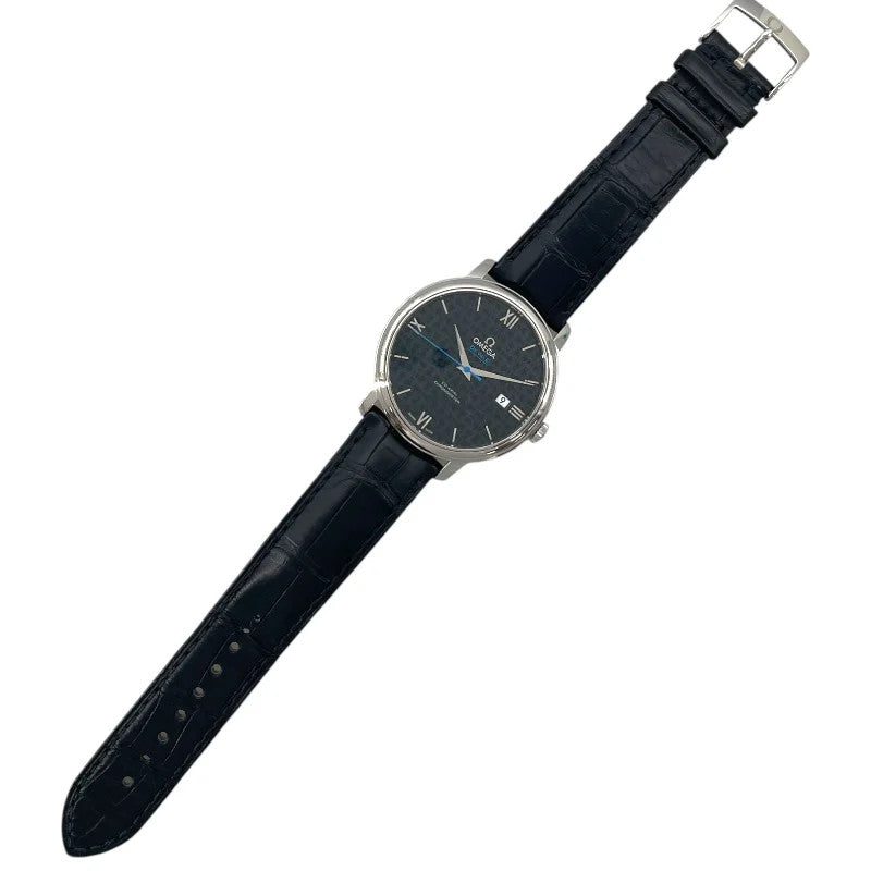 Omega De Ville Prestige Orbis 424.13.40.20.03.003 Blue Ssleather Strap