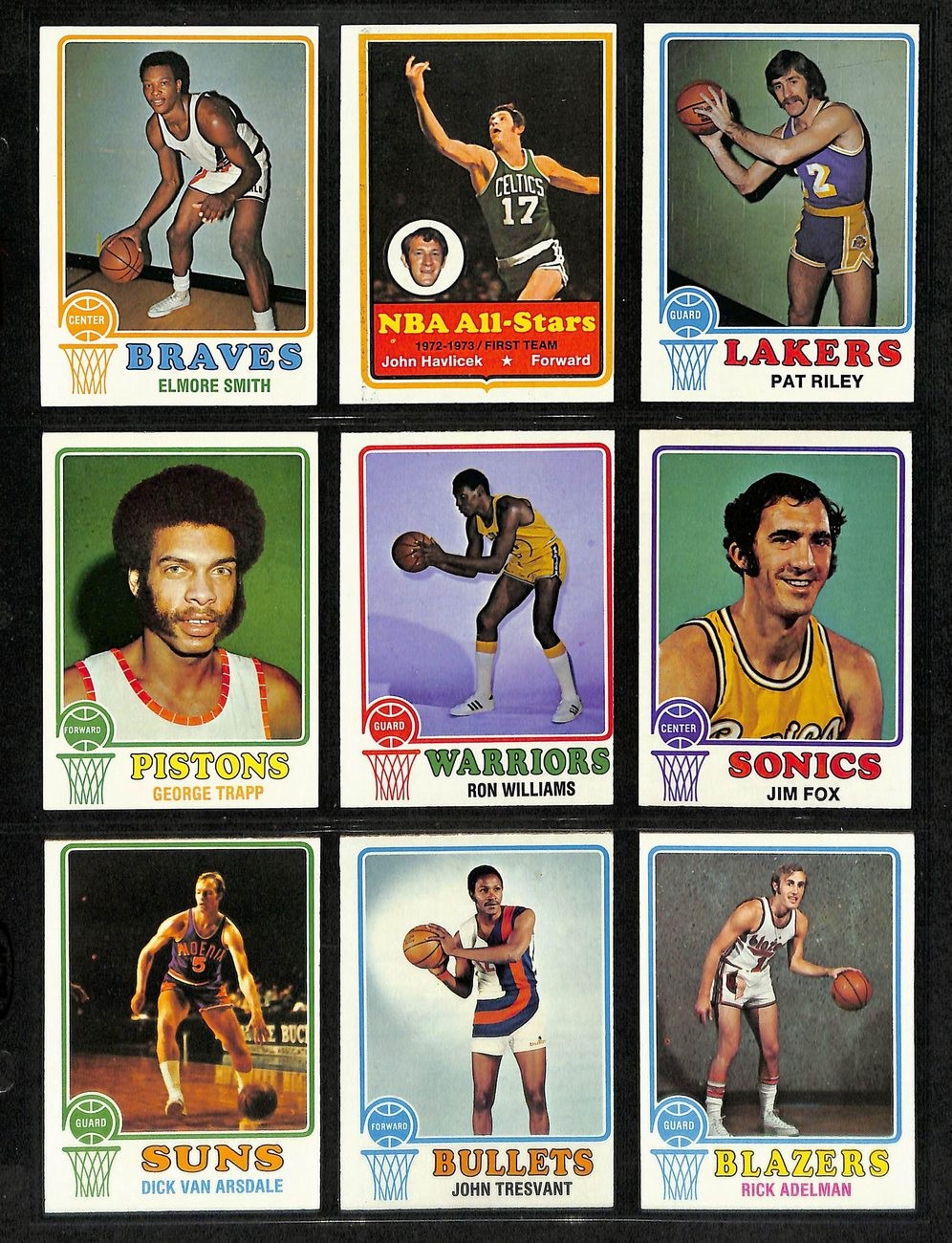 1973-74 Topps Basketball Complete Set (264)