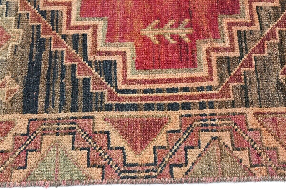 Vintage Distressed Oriental Runner Rug Farmho