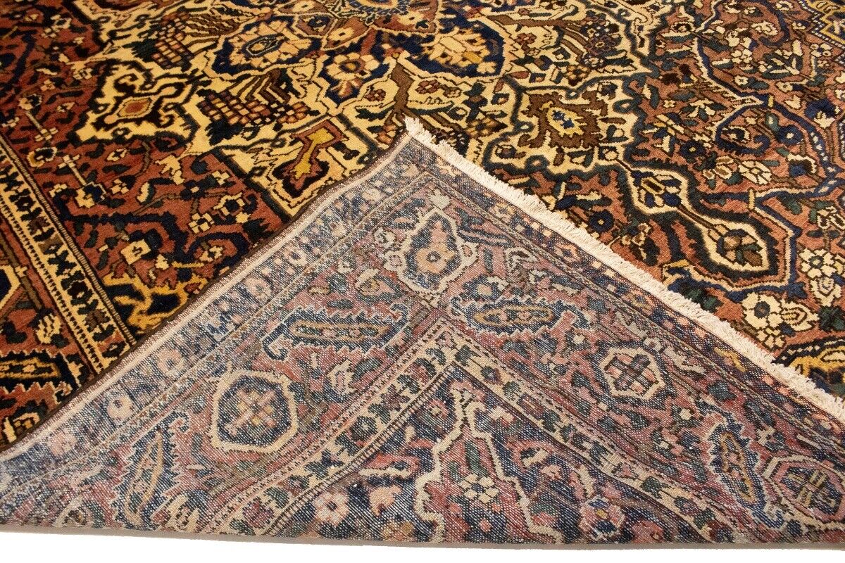 Handmade Antique Oriental Rug Floral Pattern