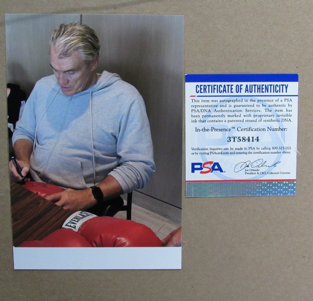 Dolph Lundgren Signed Left Boxing Glove "Rocky