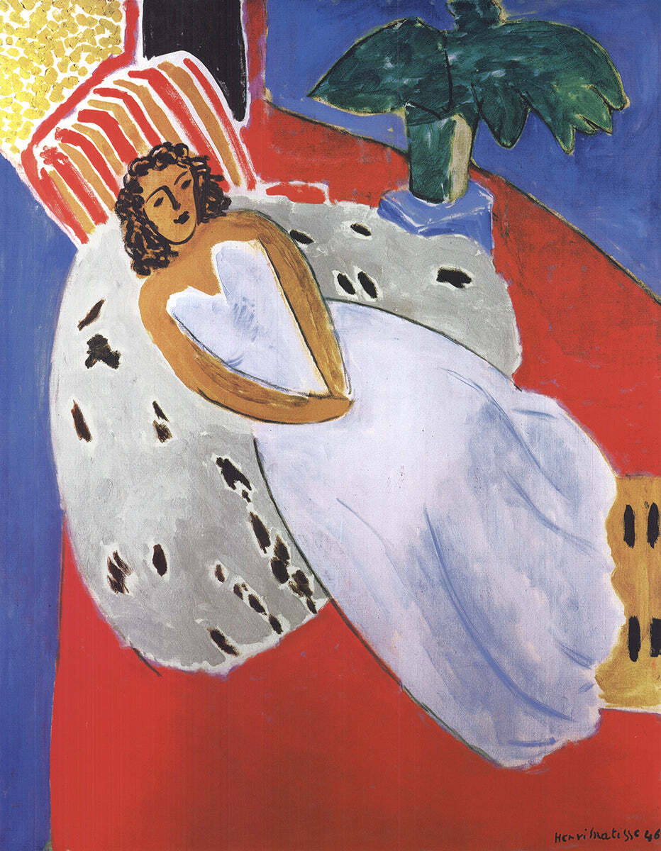 Henri Matisse Reclining Nude In A White Dress " Poster Impressi