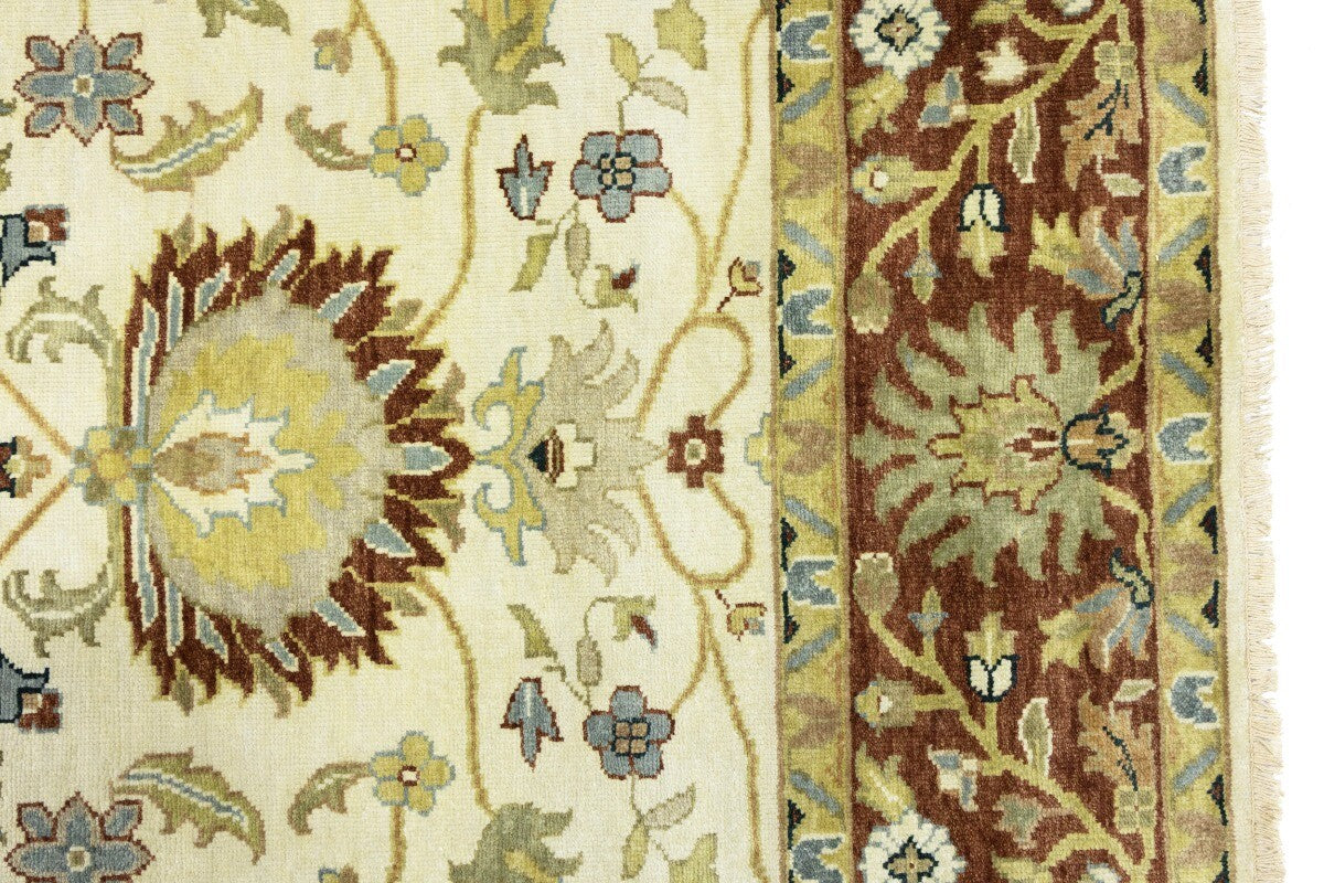 Hand-Knotted Vintage Style Floral Peshawar Osh