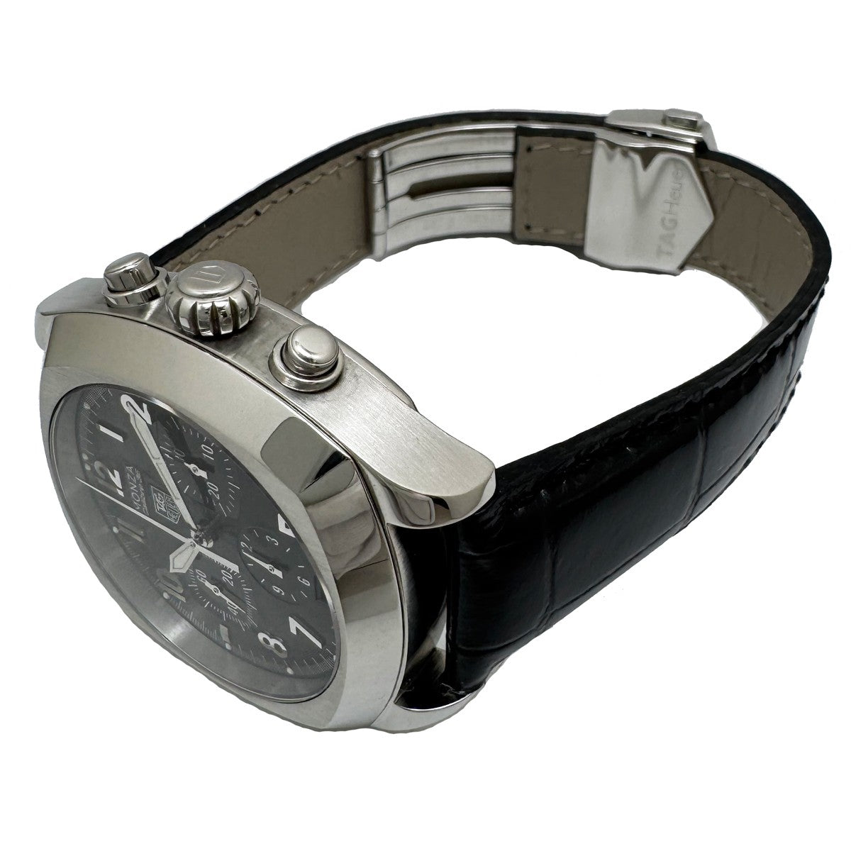 Tag Heuer Monza Caliber 36 Chronograph Date Black Dial Cr5110