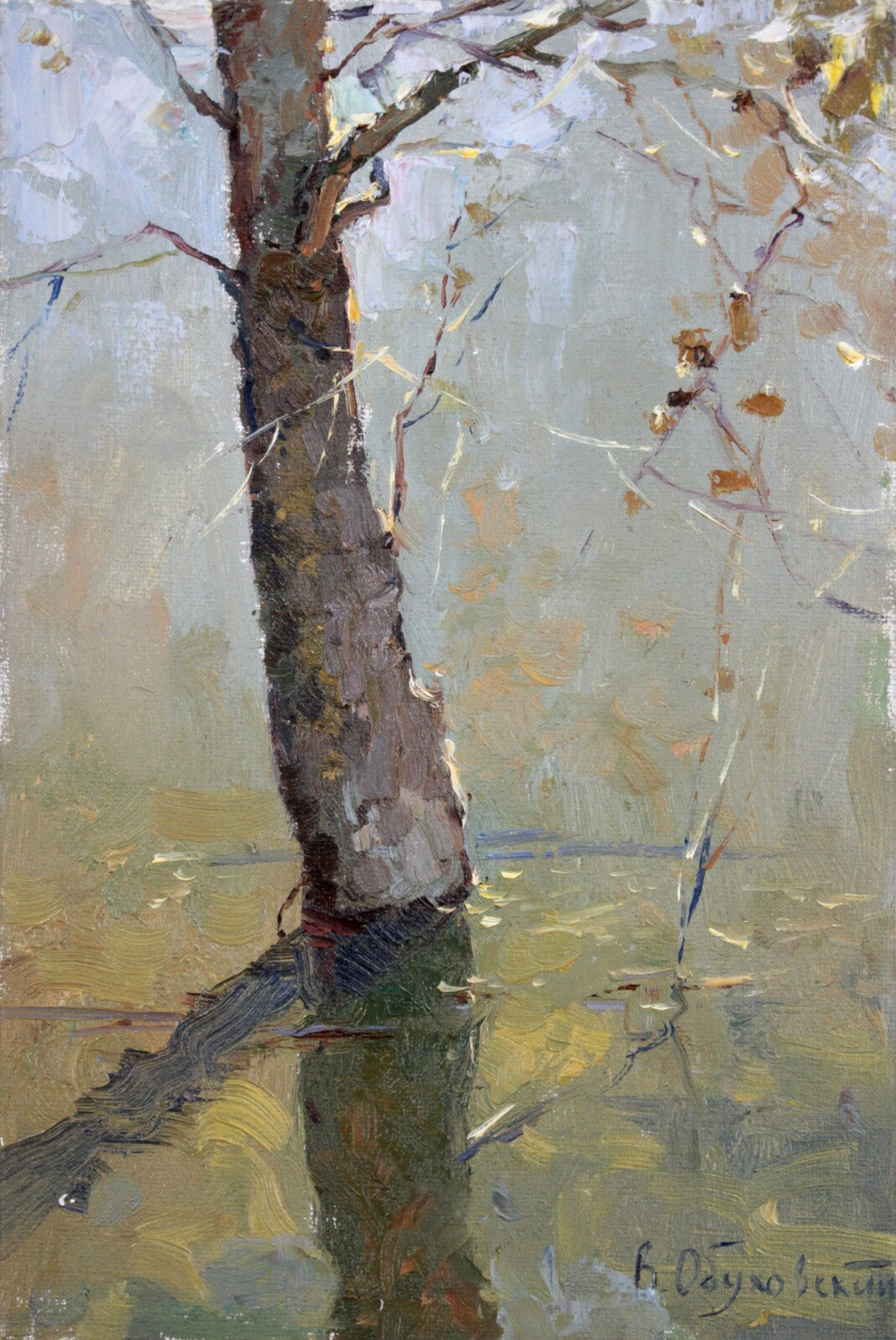 Valentin Obukhovsky (Russia) Original Oil Painting On Canvas Signed Framed