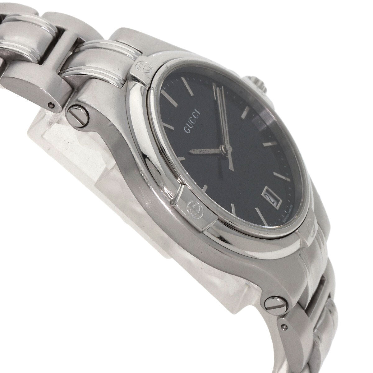 Gucci Round Face Watches Stainless Steel/Stainless Steel Mens