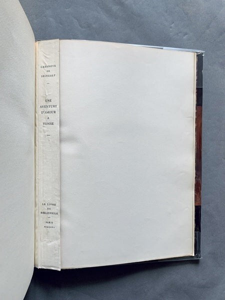 Casanova De Seingalt Une Aventure D'Amour A Venise - Illustrated By Gerda Wegner