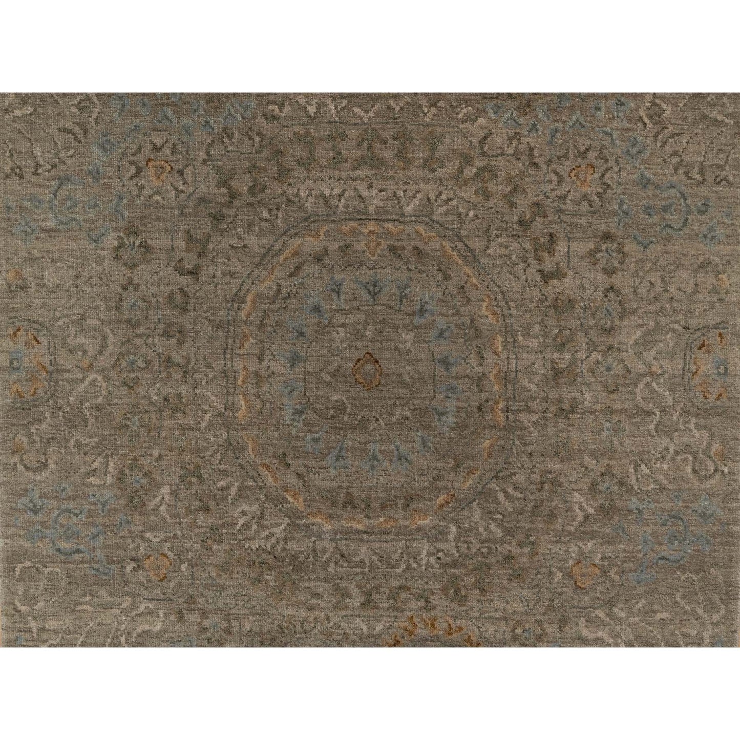 3'X4' Beaver Brown Mamluk Design Pure Himalayan Wool Hand Knotted Rug