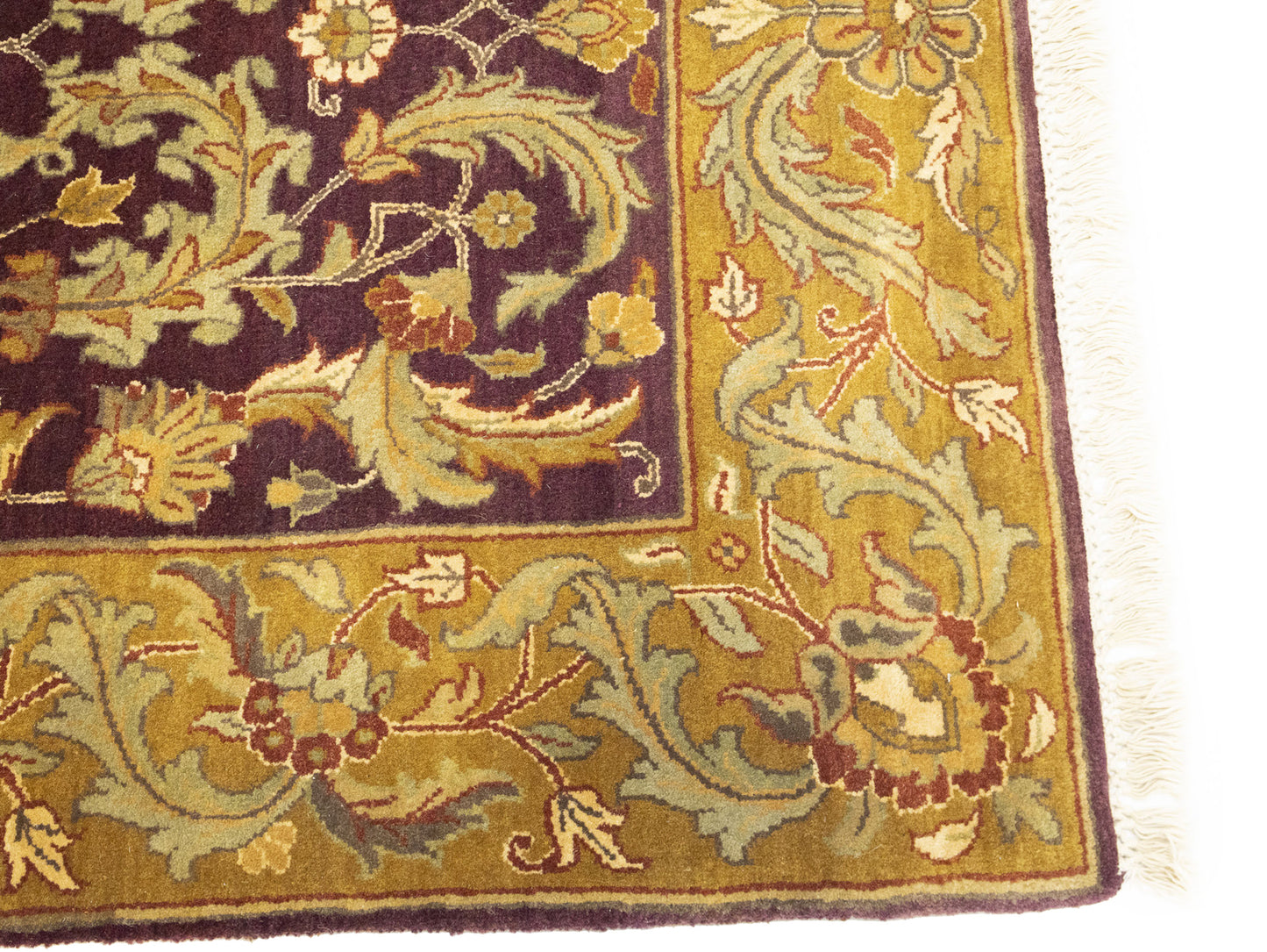 Handmade Thick Pile Oriental Rug Floral Style