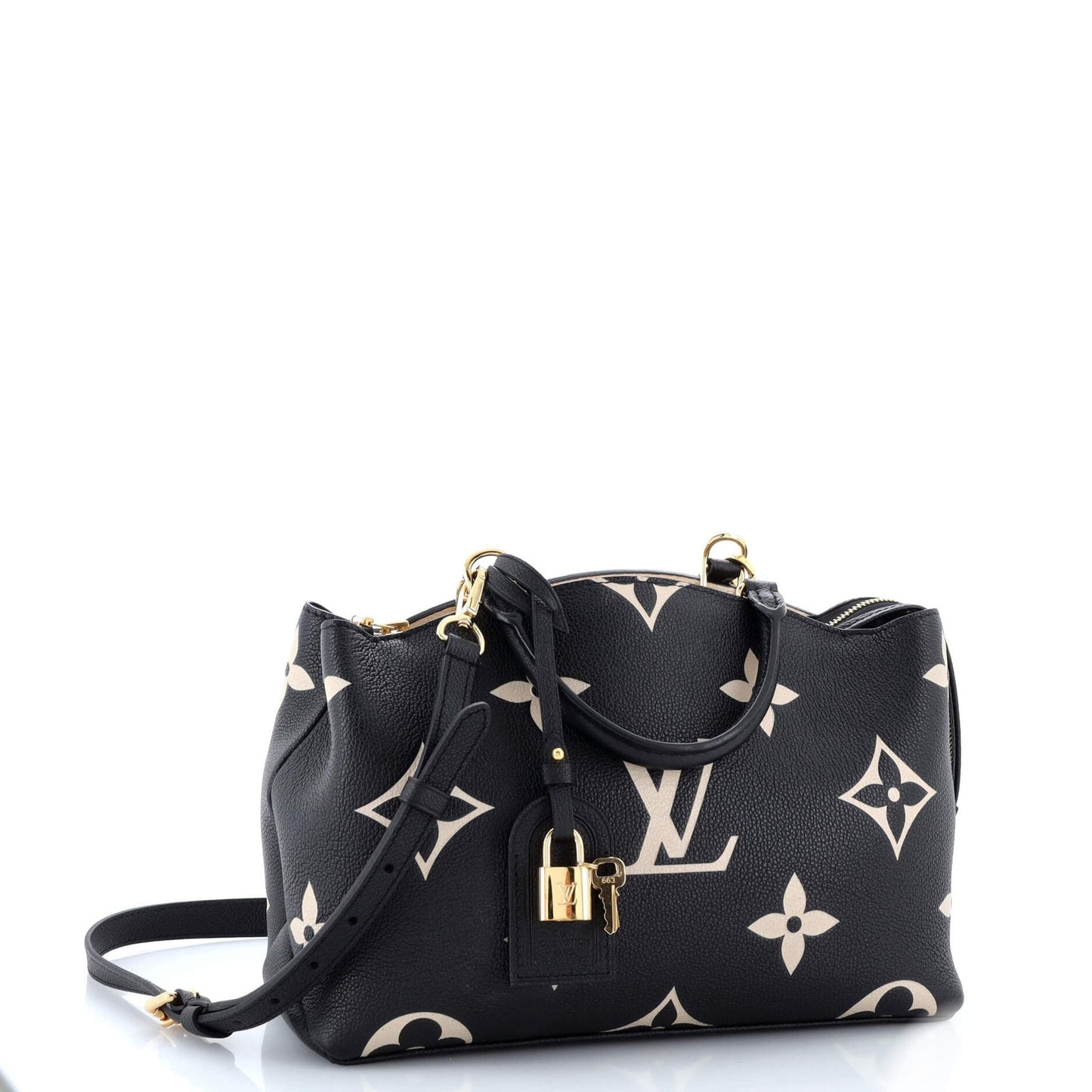 Louis Vuitton Petit Palais Handbag Bicolor Monogram Empreinte Giant