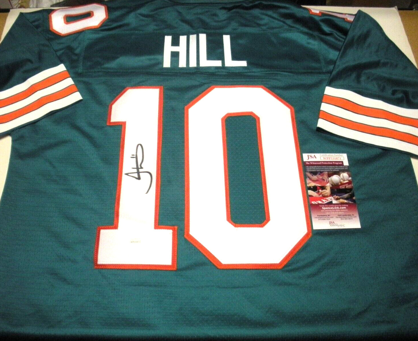 Tyreek Hill Miami Dolphins Jsa/Coa Signed