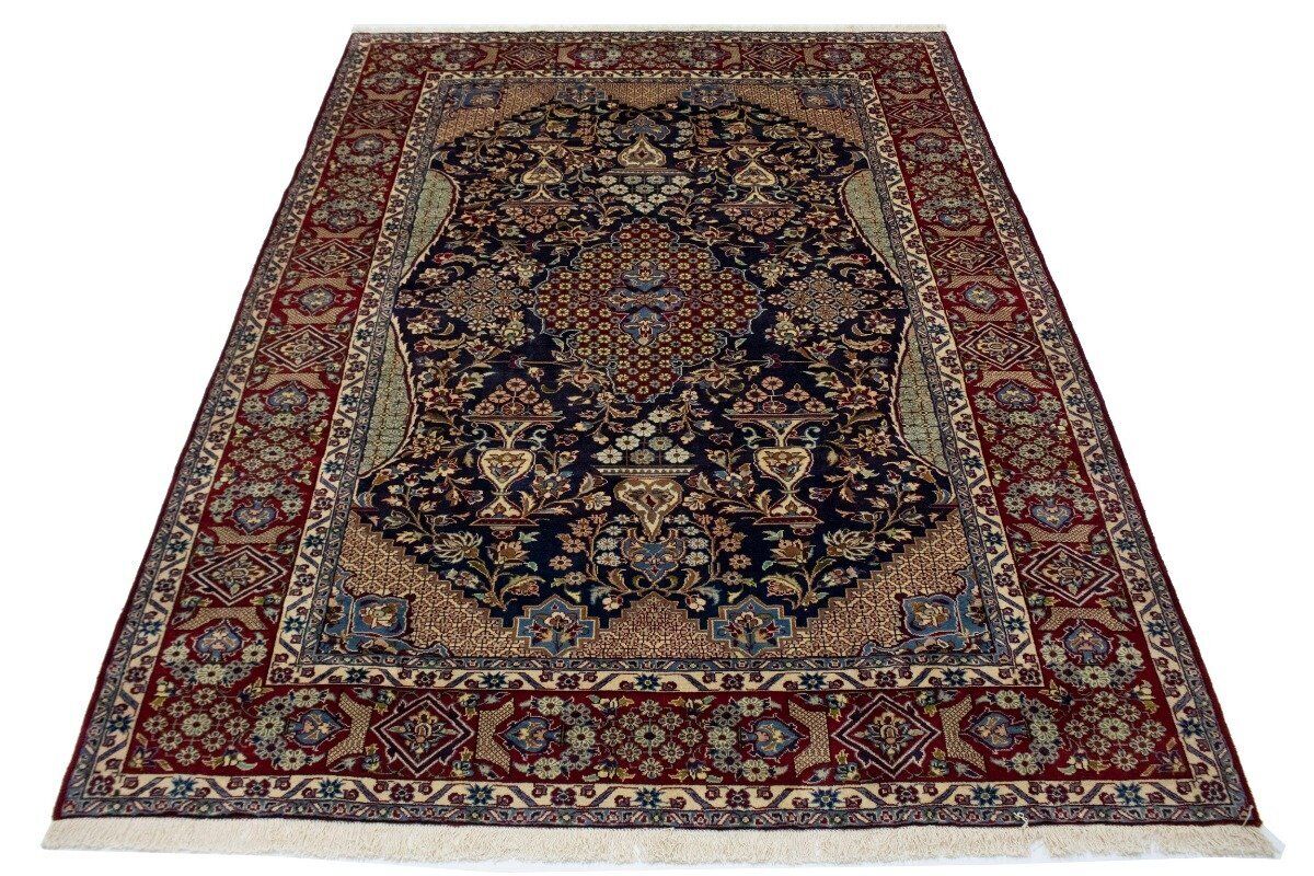Vintage Oriental Rug Classic Floral Geometric