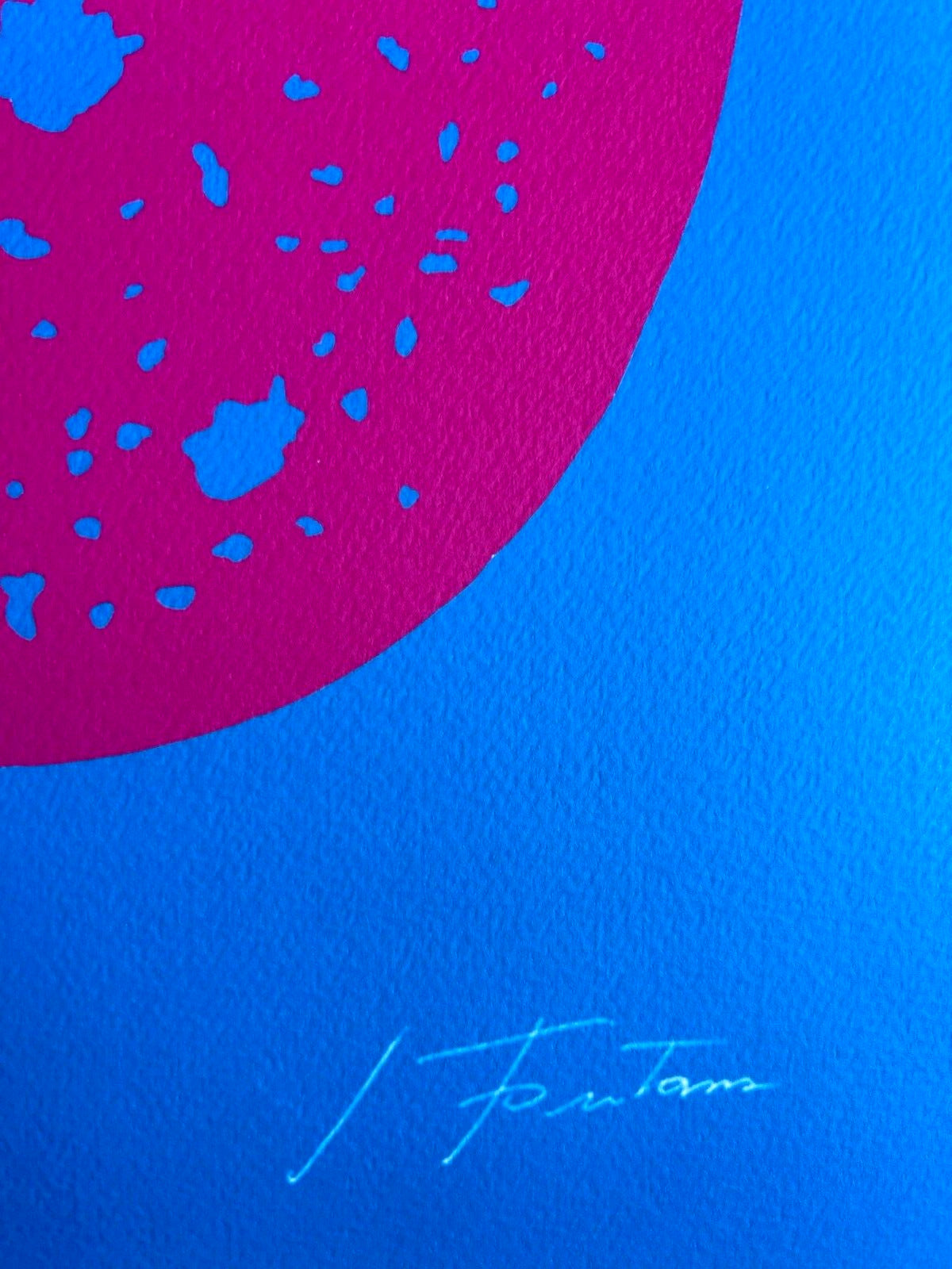 Lucio Fontana Lithograph ( Coa Signed In Pen) Numbered In Pencil
