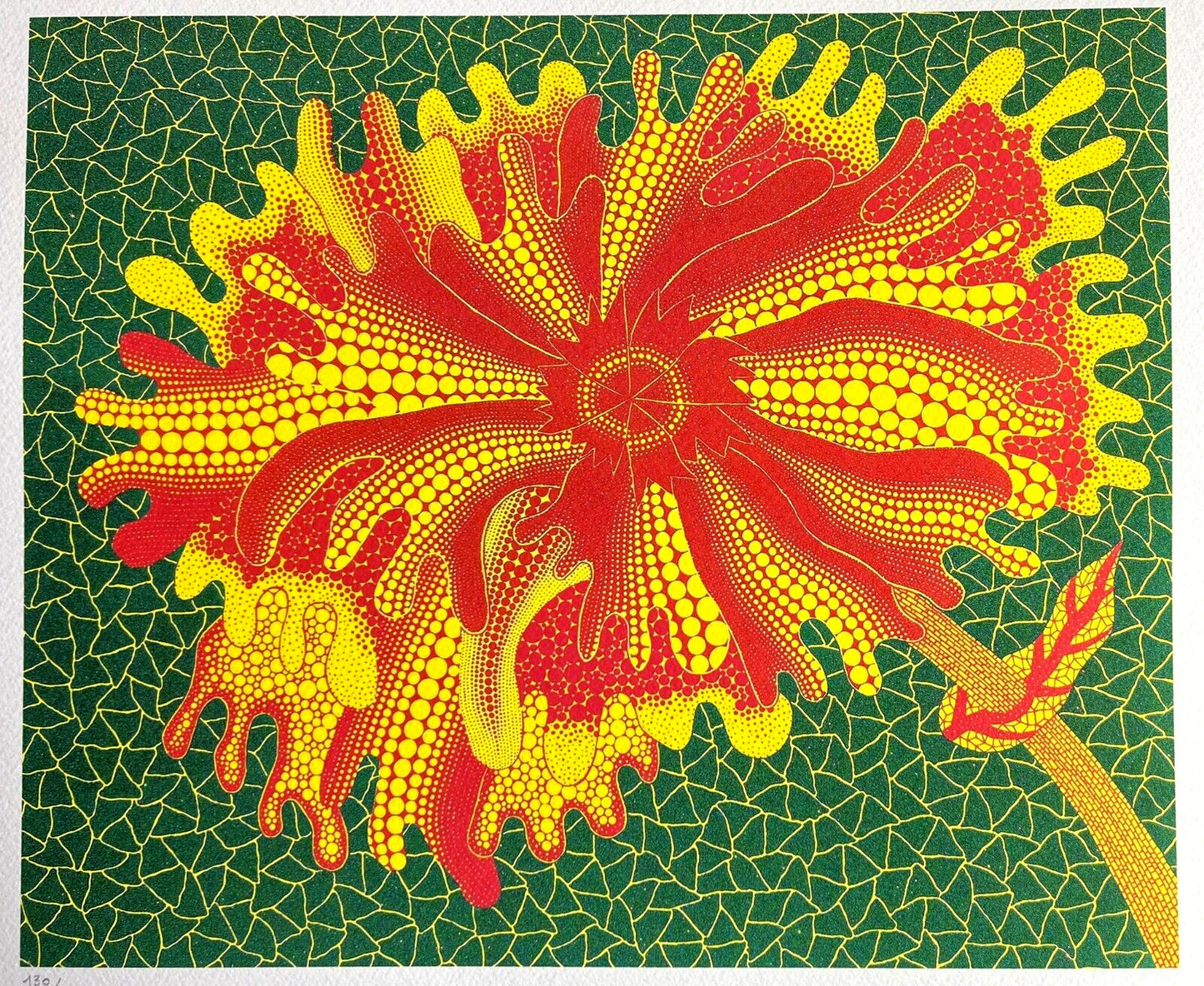 Yayoi Kusama Lithograph Mori Museum Coa Hand