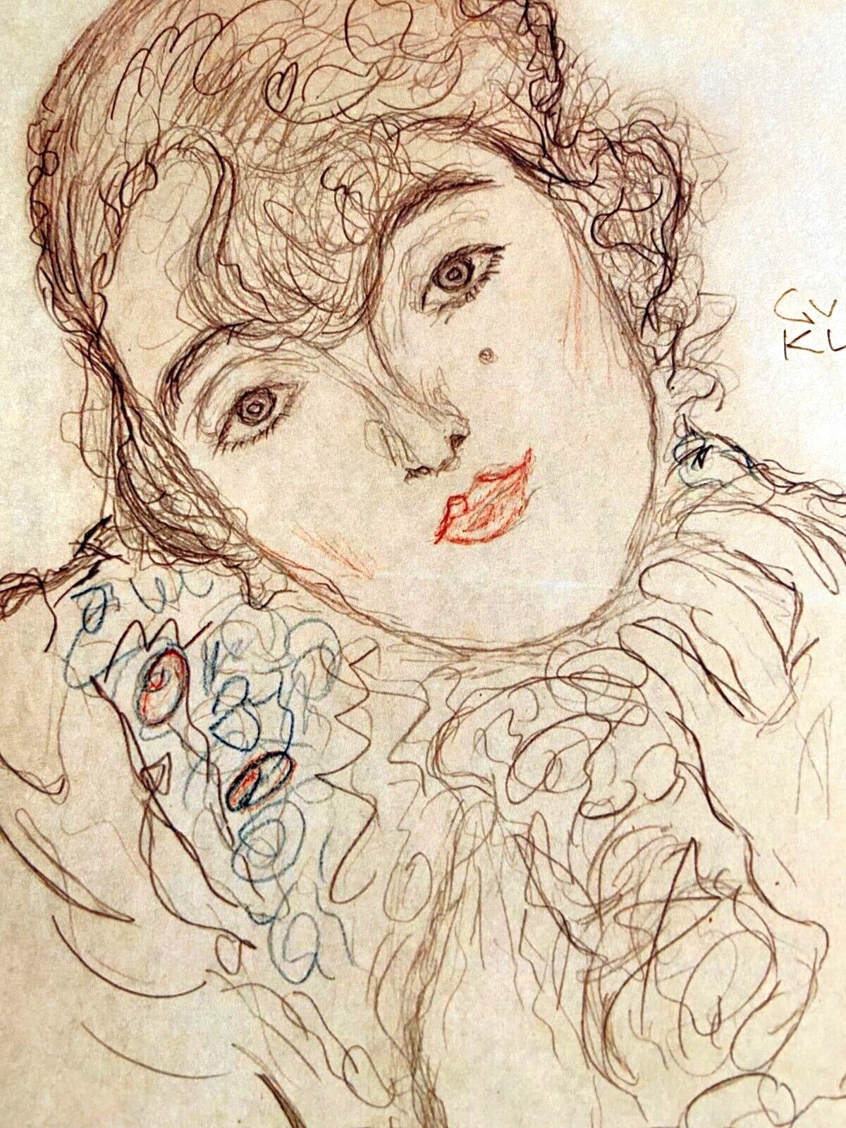 Gustav Klimt Lithograph Coa Numbered Pencil