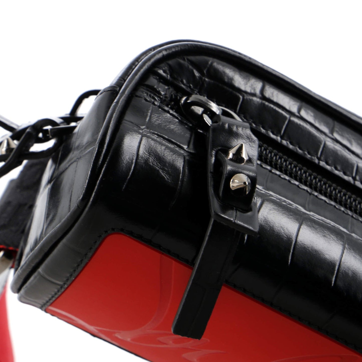 Christian Louboutin Blaster Waist Bag Alligator Embossed Calfskin