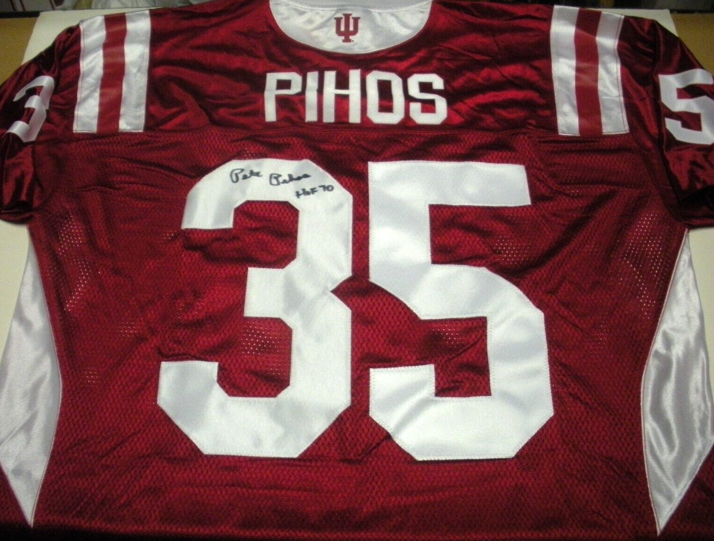 Pete Pihos Indiana Hoosiers,Eagles W/Coa Signed
