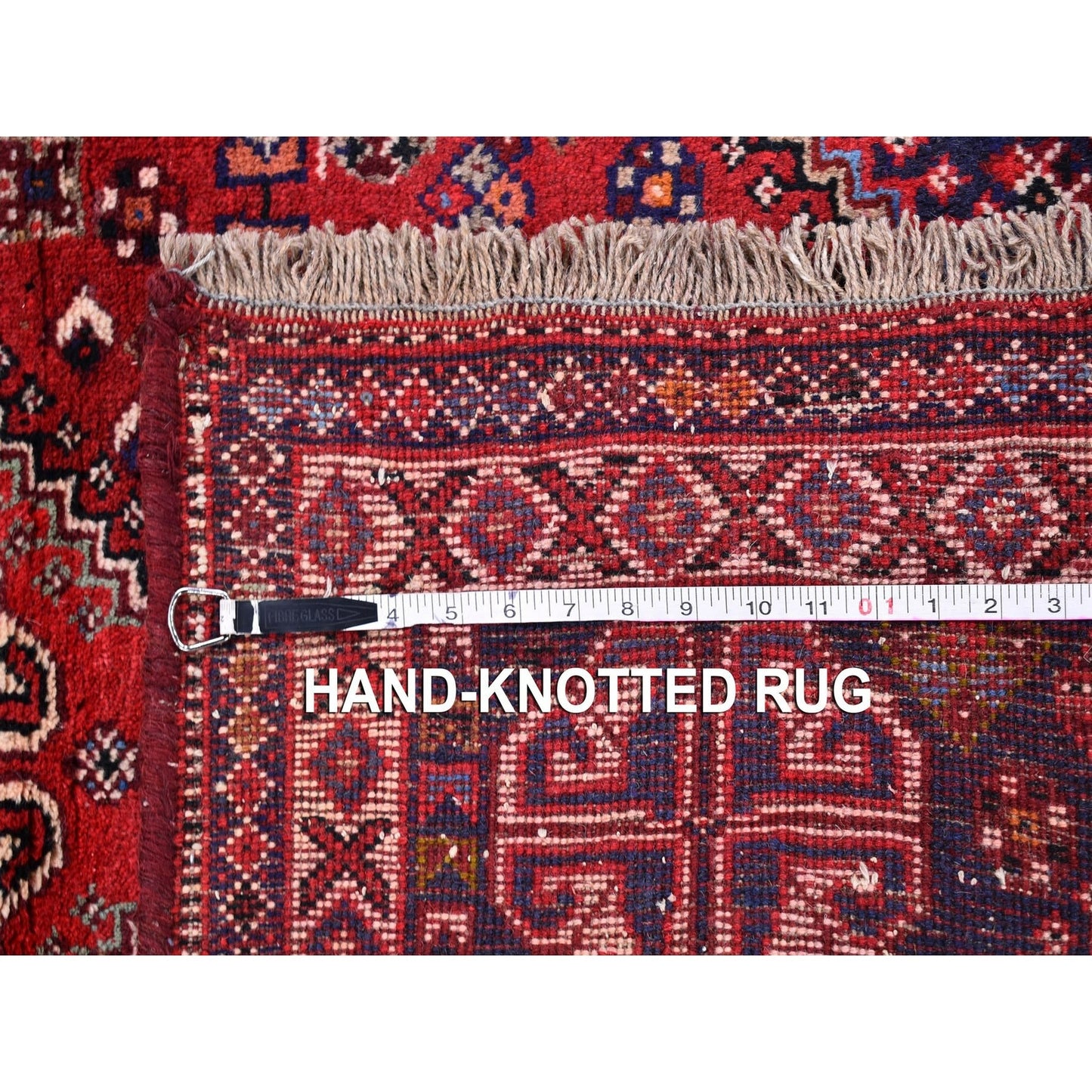 3'5"X5'4" New Farsian Sheeraz Geometric Design Pure Wool Hand Knotted Rug