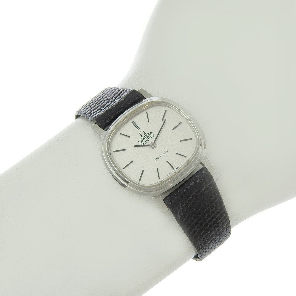 Omega De Ville Ss/Leather 23Mm X 27Mm Vintage