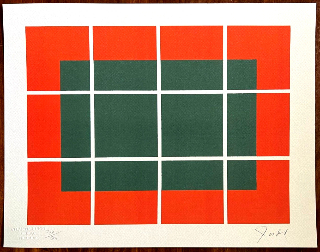 Donald Judd Lithograph Coa Signed Op Numbered