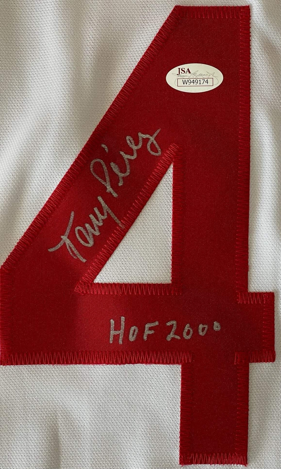 Tony Perez Autographed Cincinnati Reds White Jersey (Jsa)