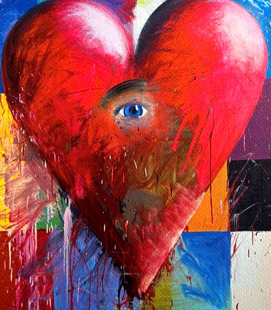 Jim Dine Lithograph Certified Coa Signed In Pen