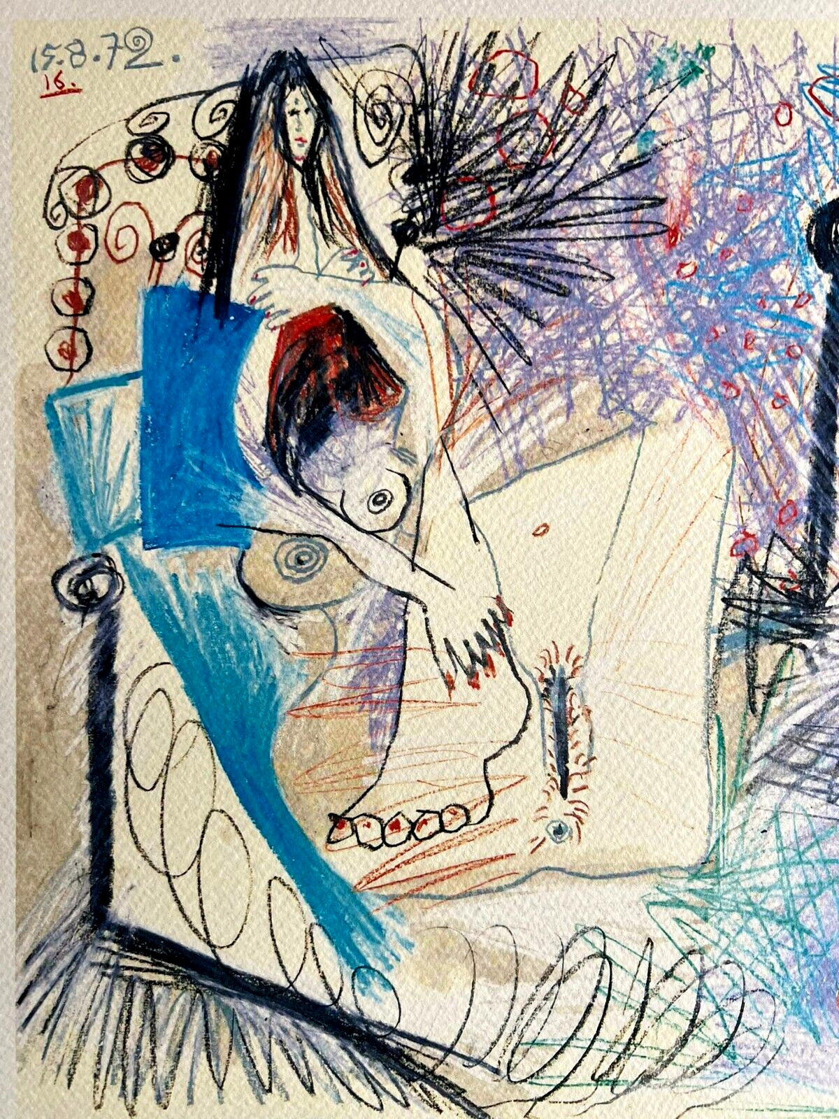 Pablo Picasso Lithograph Coa Signed Numbered A