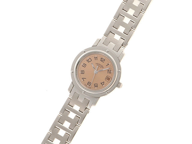 Hermes Clipper Cl4.210 Pink Color Quartz