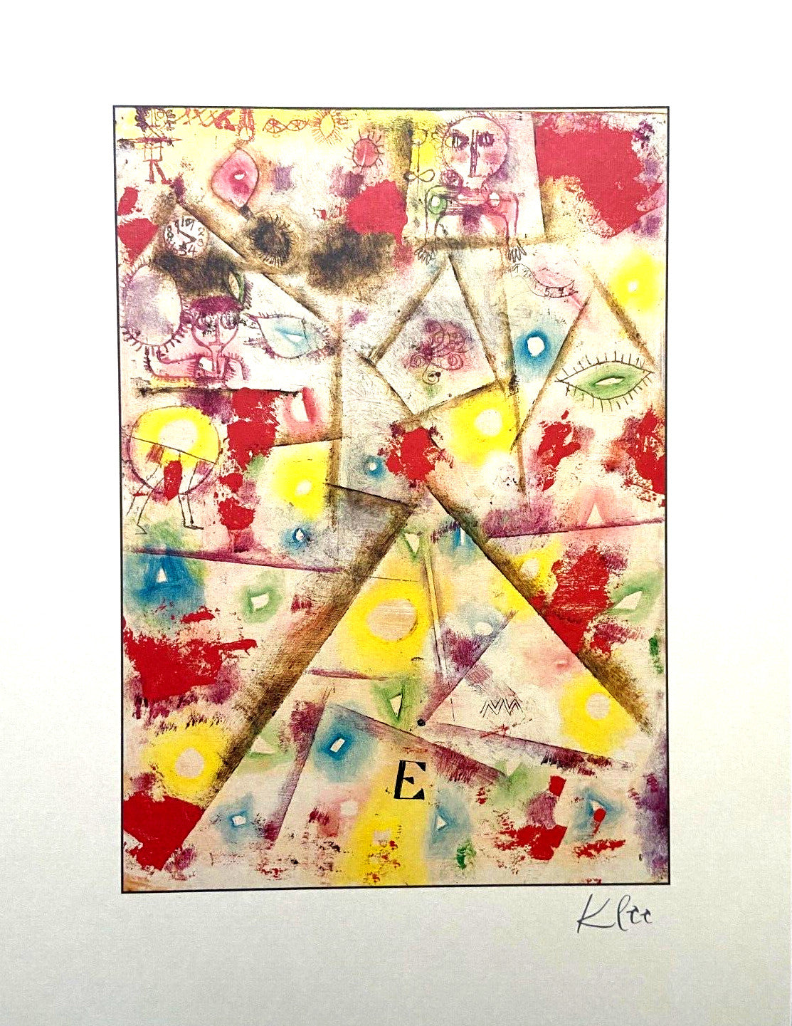 Paul Klee Lithograph Mourlot 1942 Coa Published