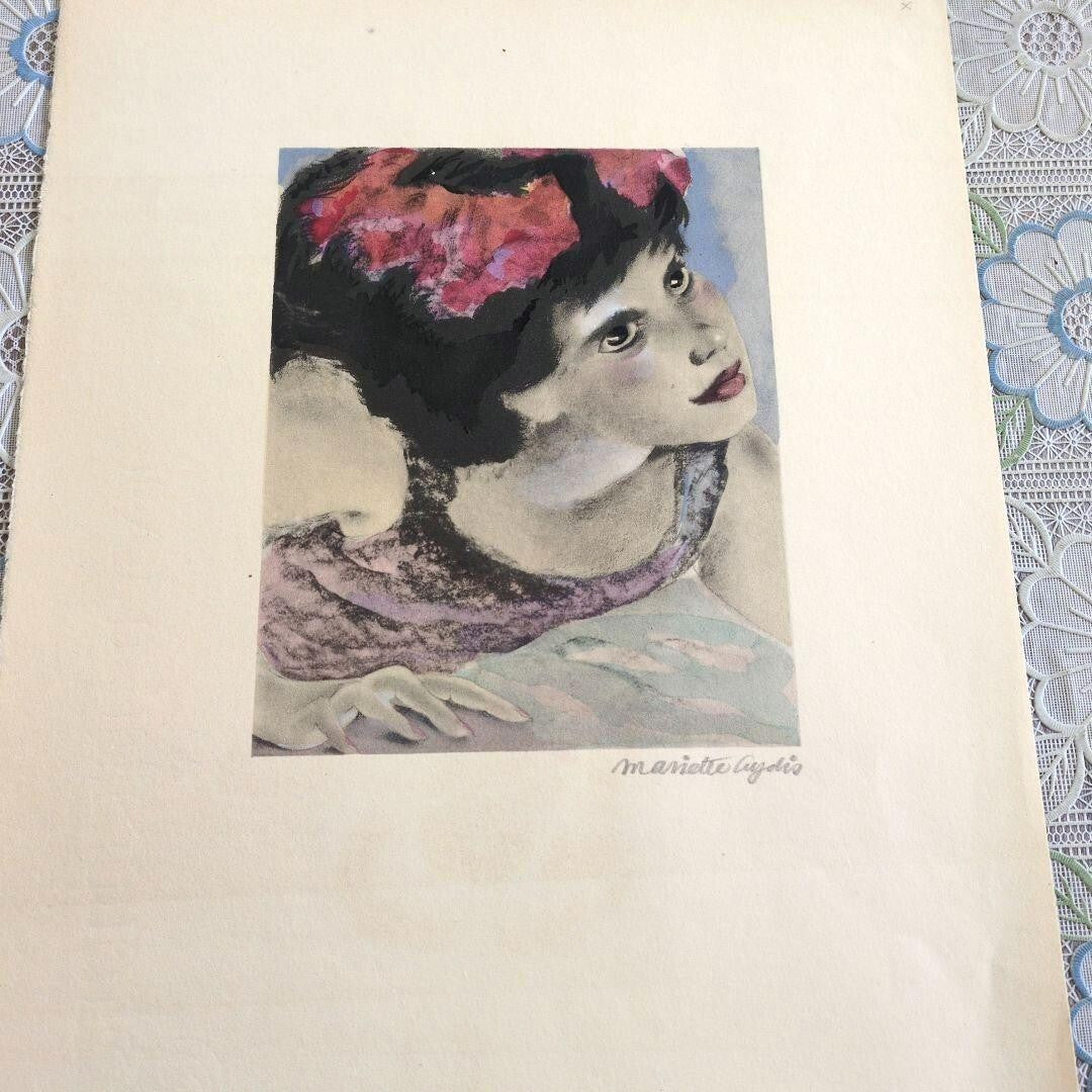 Mariette Lydis Signed Original Lithograph Les