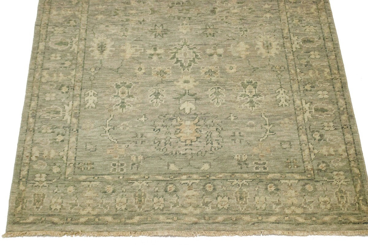 Handmade Vintage Style Oriental Rug Transitional
