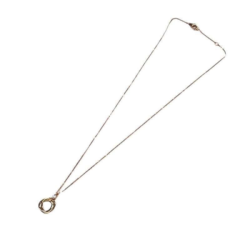 Cartier Trinity 1P Diamond Necklace K18Yg
