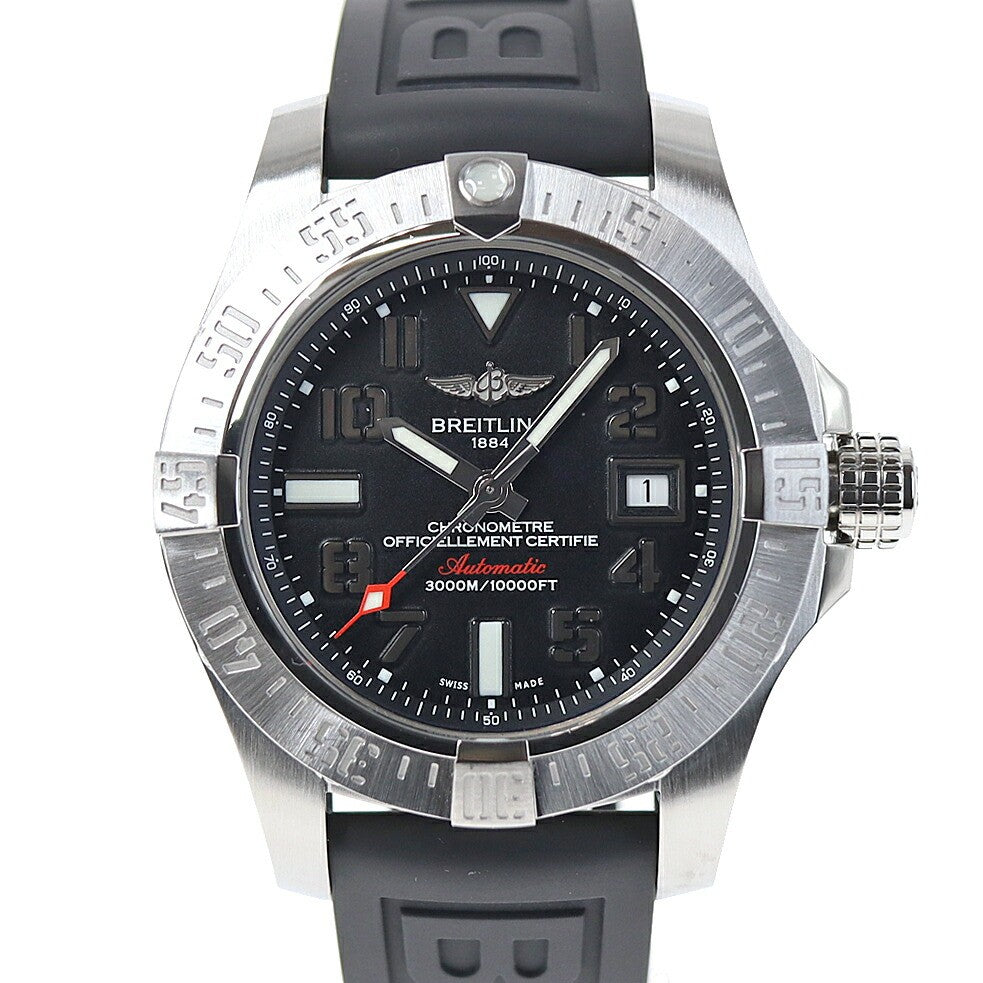 Breitling Avenger 2 Seawolf A17331 Black Men'S Used Watch #51126