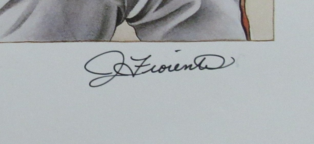 Cal Ripken, Jr. Signed 1995 James Fiorentino Lithograph Orioles Psa/Dna 195714
