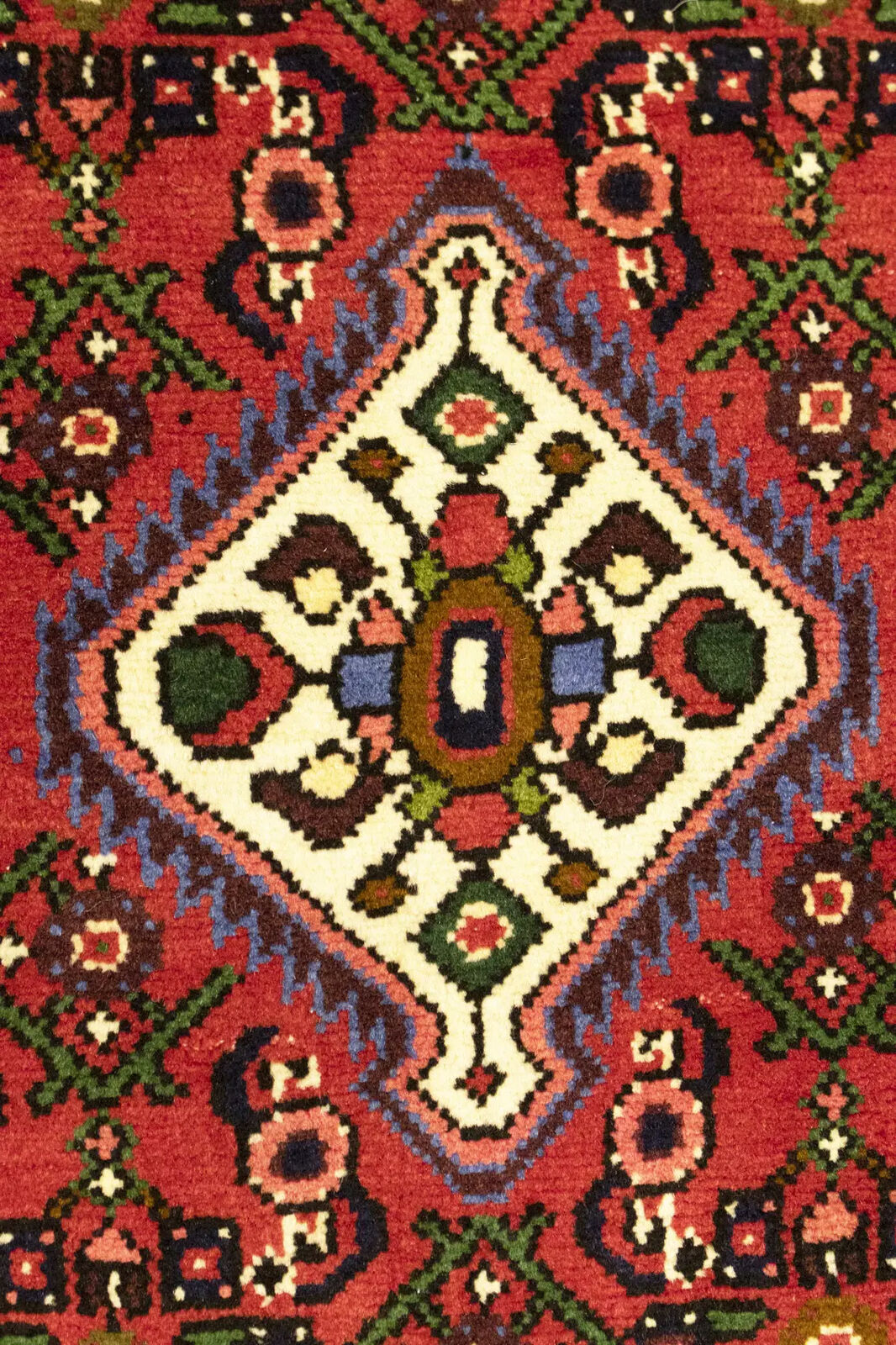 Handmade Oriental Rug Small Floral Tribal