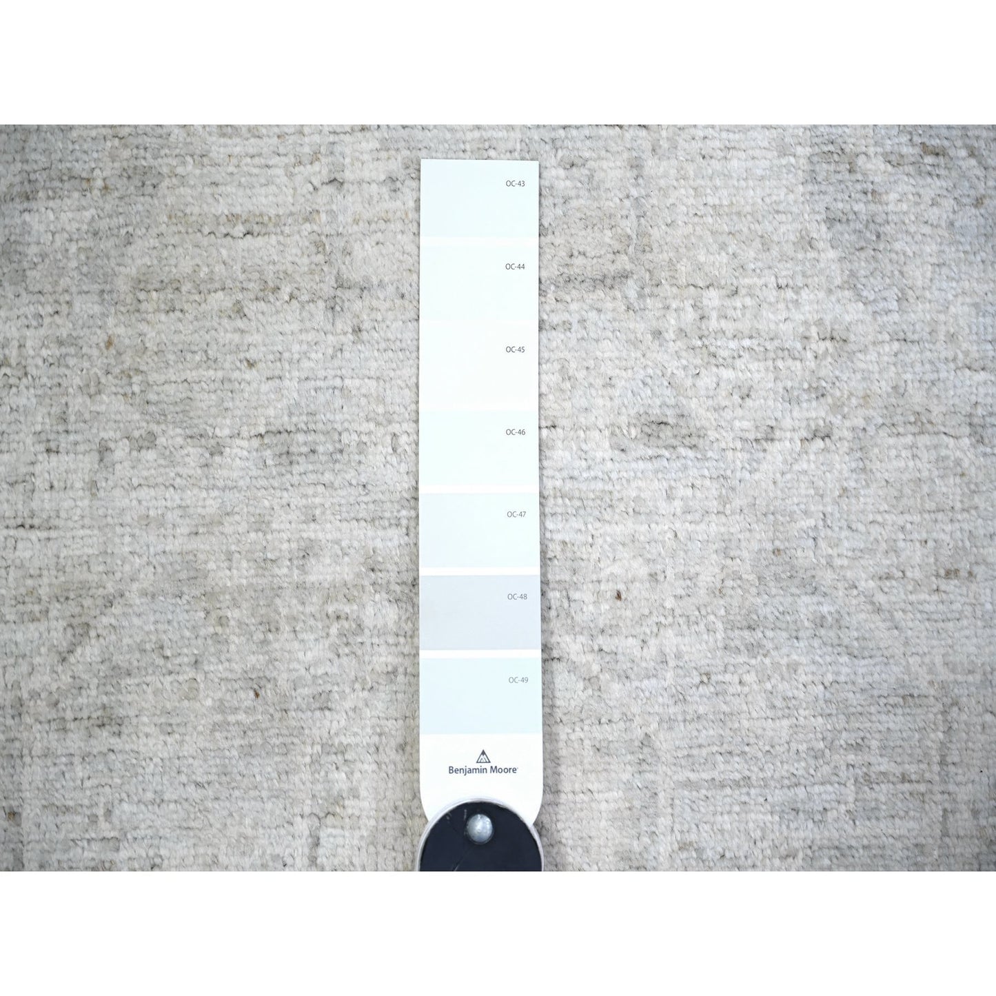2'8"X11' White Wash Peshawar Wool Hand Knotted Runner Oriental Rug