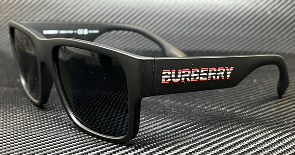 BURBERRY BE4358 346481 Matte Black Grey Polarized