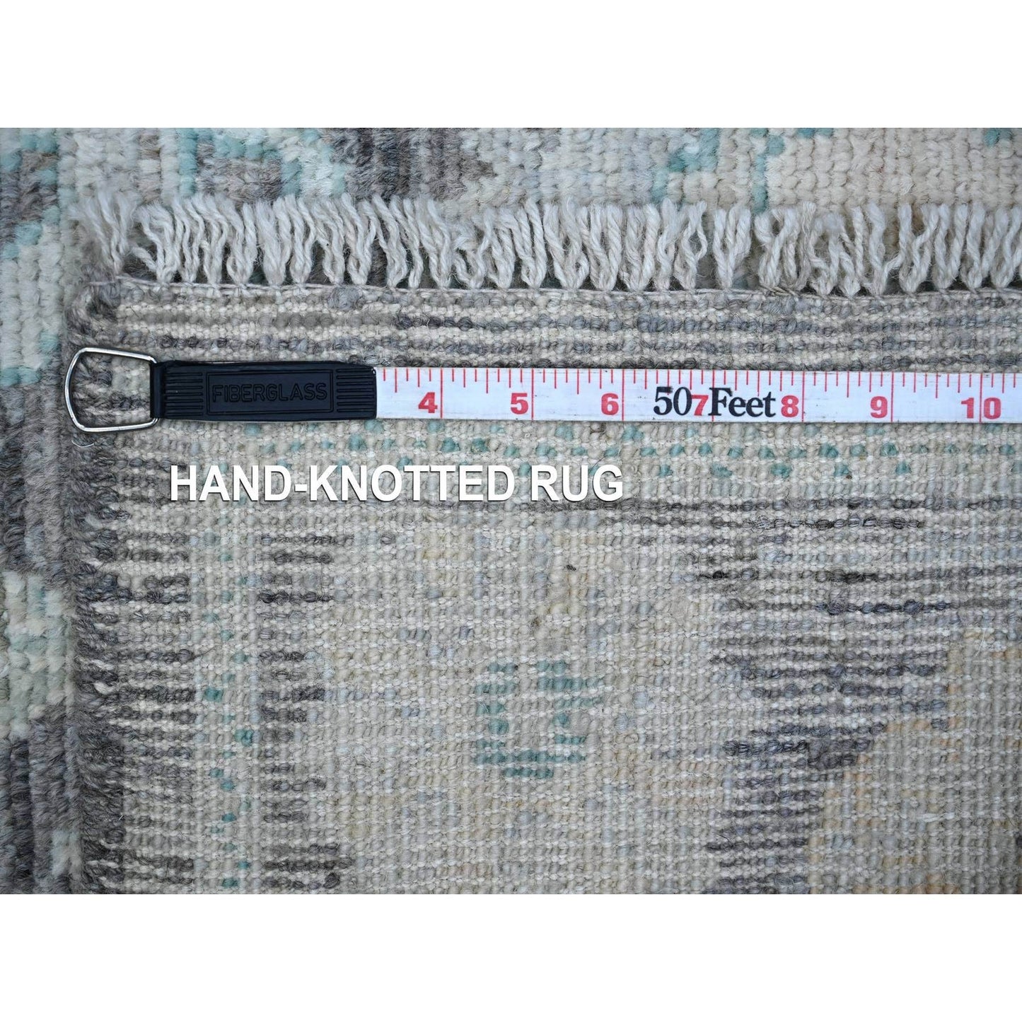 2'9"X8' Dark Silver Gray Afghan Angora Oushak Runner Oriental Rug