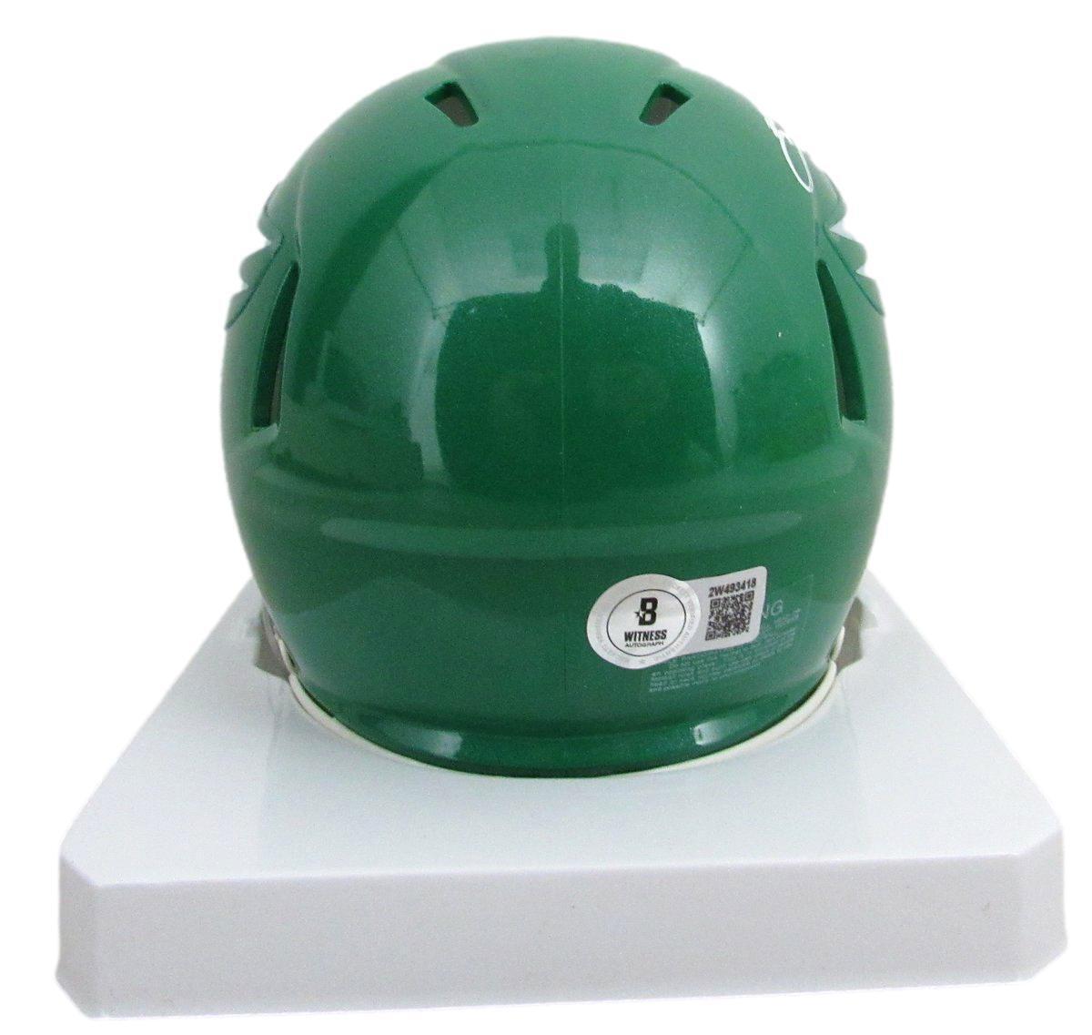 Saquon Barkley Signed/Auto Kelly Mini Helmet
