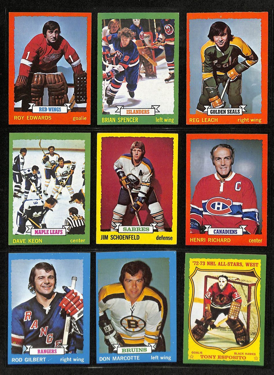 1973-74 Topps Hockey Cards Complete Set (1-198)