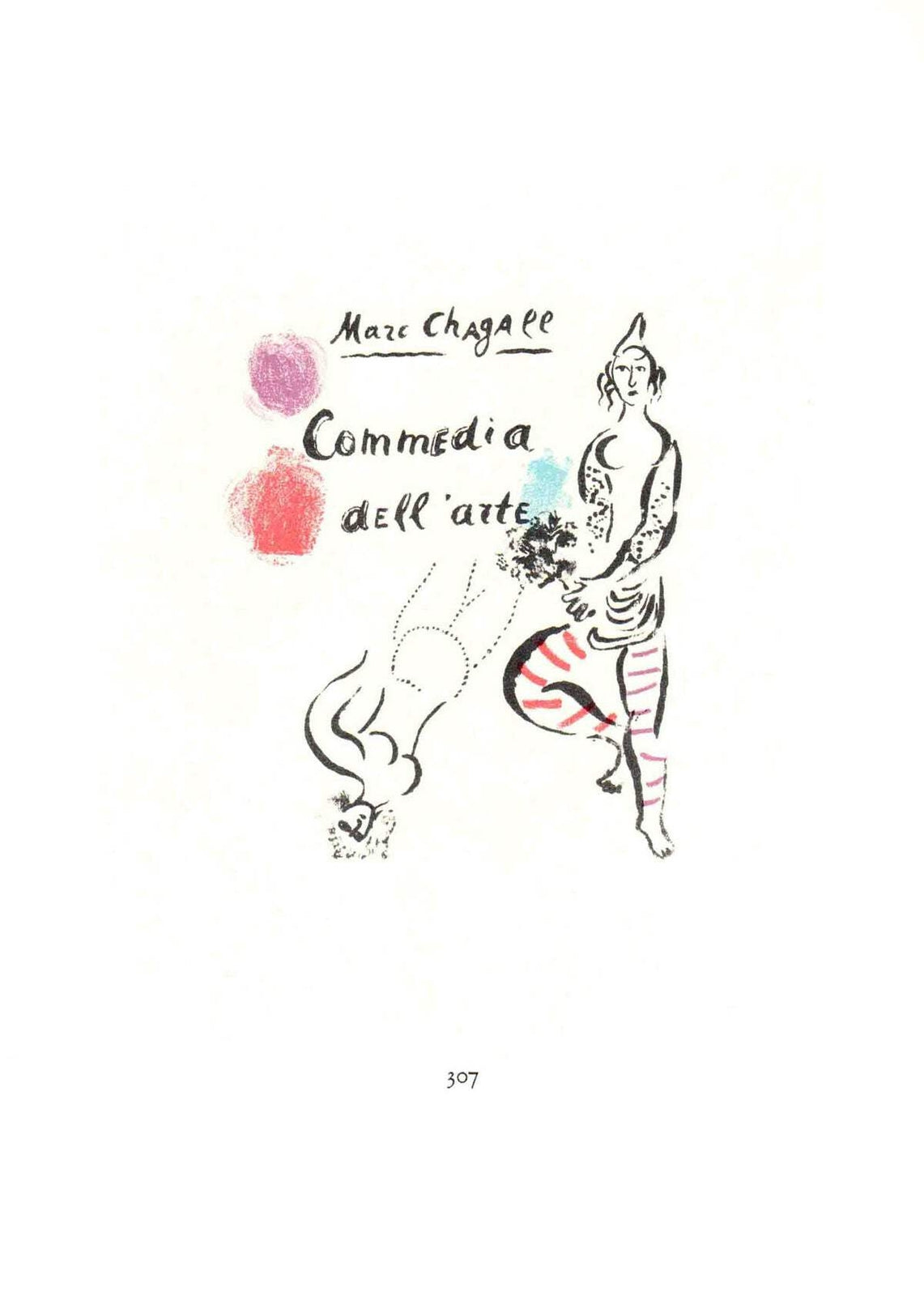 Marc Chagall Commedia Dell'Arte " Poster Modernism