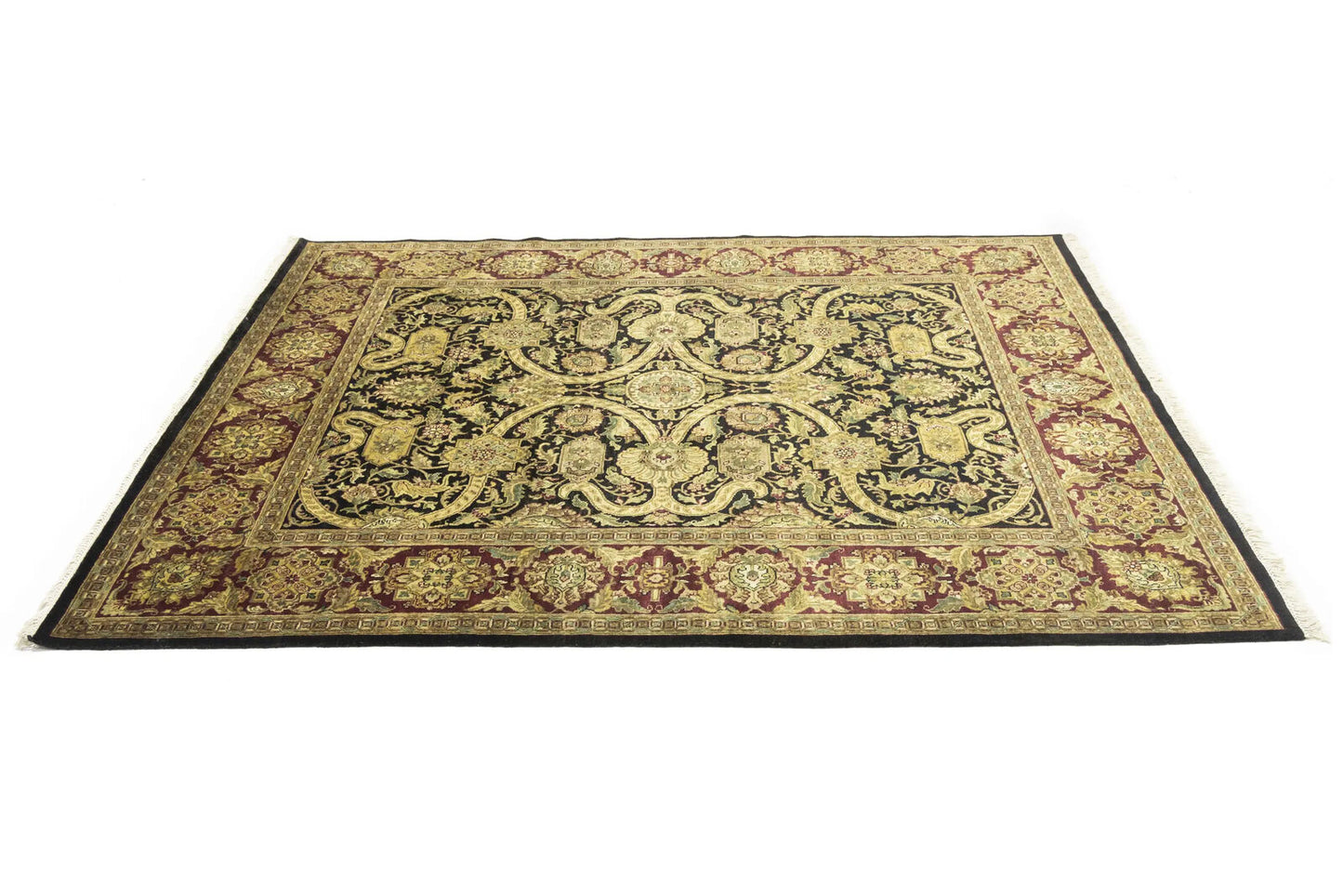 8X10 ft Handmade Floral Traditional Wool Rug