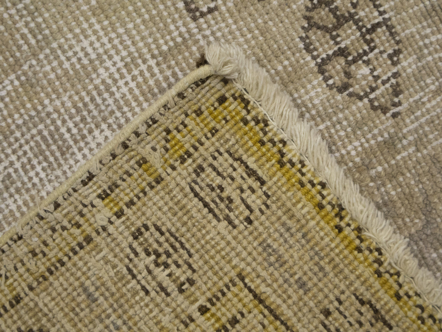 Semi-Antique Handmade Floral Oriental Rug Vintage